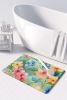 Alaska Forget-me-nots in Watercolor Memory Foam Kitchen Mat Machine Washable Anti-Fatigue Mat Cushion Comfort Bath Mat or Kitchen Rug