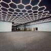 RGBW Hexagon Modular Suspended Lighting, Wall Lights, Honeycomb Ceiling Light for Garage, Basement, Gaming Room, Warehouse, Gym