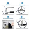 Metal Hanger Space Saving for Closet Organization | Heavy Duty Foam Padding, Non-Slip & Removable Trouser Bar for Convenient Functionality
