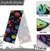 Halloween Decoration Table Runner with 12 Pack 3D Bats, Spider Web Black Lace Table Runner for Kitchen Dinner Table