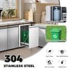 Outdoor Kitchen Drawer Combo,BBQ Triple Drawer & Trash Drawer Combo Stainless Steel for BBQ Island,Grilling Station