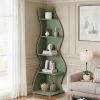 Modern Wall Corner Bookshelf Bookcase