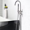 Bathtub Faucet Free Standing Floor Mounted Tub Faucet Tub Filler, Bathroom High Flow Shower Faucets with Handheld Shower