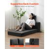 Folding Sofa Bed, 3-in-1 Foldable Couch Bed with 2 Pillows and Washable Cover, 25D High Density Memory Foam Convertible Sleeper Chair Bed