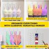 8-Layer Space-Saving Stainless Steel Underwear & Bras Organizer Hanger - Polished Metal Clothes Hanger with Anti-Slip Design