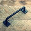 Sliding Barn Door Handle Pull Kit Heavy Duty Large Pull and Flush Set Carbon Steel Vintage Style Sliding Gate for Home Hotel