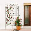 2 Pack Metal Garden Trellis 86.7" x 19.7" Rustproof Trellis for Climbing Plants Outdoor Flower Support