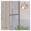 Kenya Medicine Cabinet, Mirror, Double Door, Four Interior Shelves, Black