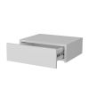 Vienna Floating Nightstand, Sleek Wall-Mounted Design with Spacious Drawer Storage, Dark Brown