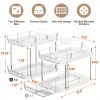 2-Tier Multi-Purpose Bathroom Under Sink Organizers and Storage, Stackable Kitchen Pantry Organization