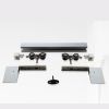 4.9FT/6FT/6.6FT Aluminium alloy brushed interior wood barn sliding door hardware hidden track with Decorative Cover