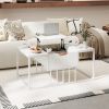 Lift Top Coffee Table Modern Center Table with Hidden Storage Compartment