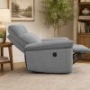 Power Recliner Chair, Modern Teddy Fabric Electric Reclining Sofa