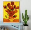 Still Life Vase with Fifteen Sunflowers 3 by Van Gogh Framed Print
