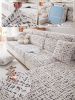 1 Pc Printed Milk Silk Elastic Sofa Cover, All Inclusive Universal Set, All Season Universal Anti Slip Seat Cushion, Light Luxury