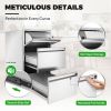 Outdoor Kitchen Drawer Combo,BBQ Triple Drawer & Trash Drawer Combo Stainless Steel for BBQ Island,Grilling Station