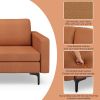 Convertible Sofa Couch with Magazine Pockets 3-Seat with 2 USB Port