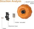 Lantern Halloween Pumpkin Lights- Waterproof Pre-lit Pumpkin Lighted JackoLantern for Halloween Porch, Party, Front Door