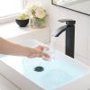 Waterfall showerhead bathroom faucet, single handle bathroom sink faucet