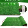 6.5FTX13FT Outdoor Artificial Grass Runner Rug, Thick Realistic Fake Grass Roll Decor Patio Balcony Garden Lawn, Dog Pets Turf Drain Mat