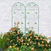 2 Pack Metal Garden Trellis 86.7" x 19.7" Rustproof Trellis for Climbing Plants Outdoor Flower Support