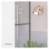 Kenya Medicine Cabinet, Mirror, Double Door, Four Interior Shelves, Black