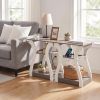 3-Tier Nightstand with Charging Station, Modern Bedside Table with USB Ports And Outlets, Slim End Table for Bedroom, Small Apartment, Dorm Room