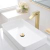 Waterfall showerhead bathroom faucet, single handle bathroom sink faucet