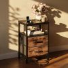 1/2 Pack Floating Nightstand with Charging Station, Wall Mounted Bedside Table with USB & Type-C Ports