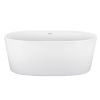 59" 100% Acrylic Freestanding Bathtub, Contemporary Soaking Tub, white Bathtub