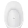 59" 100% Acrylic Freestanding Bathtub, Contemporary Soaking Tub, white Bathtub