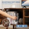 Panel TV cabinet can store black cabinets, suitable for home living room office TV cabinet