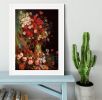 Vase with Poppies Cornflowers Peonies and Chrysanthemums by Van Gogh Framed Print