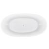 59" 100% Acrylic Freestanding Bathtub, Contemporary Soaking Tub, white Bathtub