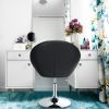 1 Piece Adjustable Modern Swivel Round Tufted Chair