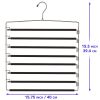 Metal Hanger 8 Tier Swing Arm | Space Saving Clothing Hangers with Foam Padding, Removable Arms, Alloy Steel Construction for Durability