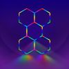 RGBW Hexagon Modular Suspended Lighting, Wall Lights, Honeycomb Ceiling Light for Garage, Basement, Gaming Room, Warehouse, Gym
