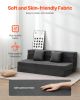 Folding Sofa Bed, 3-in-1 Foldable Couch Bed with 2 Pillows and Washable Cover, 25D High Density Memory Foam Convertible Sleeper Chair Bed