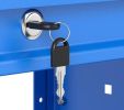 3 Tier Rolling Tool Cart Garage Workshop Lockable Drawer Storage Organizer Metal Wheels for Easy Transport