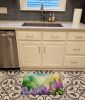 Idaho Syringa in Watercolor Memory Foam Kitchen Mat Machine Washable Anti-Fatigue Mat Cushion Comfort Bath Mat or Kitchen Rug