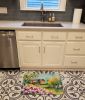 Louisiana Magnolias in Watercolor Memory Foam Kitchen Mat Machine Washable Anti-Fatigue Mat Cushion Comfort Bath Mat or Kitchen Rug