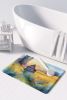 Montana Bitterroot in Watercolor Memory Foam Kitchen Mat Machine Washable Anti-Fatigue Mat Cushion Comfort Bath Mat or Kitchen Rug