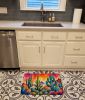 Cactus in Color Memory Foam Kitchen Mat Machine Washable Anti-Fatigue Mat Cushion Comfort Bath Mat or Kitchen Rug