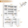 Heavy Duty Garage Shelving 6000LBS, Extra Wide Metal Adjustable Shelves (69"H x 75"W x 23.7"D) Industrial Storage Unit for Warehouse, Black