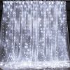 Curtain String Lights, 300 LED 9.8ft x 9.8ft 8 Lighting Modes Fairy Lights USB Powered