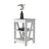 Clio Auxiliary Table, with two shelves