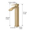 Waterfall showerhead bathroom faucet, single handle bathroom sink faucet