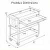 3 Tier Rolling Tool Cart Garage Workshop Lockable Drawer Storage Organizer Metal Wheels for Easy Transport