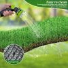 5FTX8FT Outdoor Artificial Grass Runner Rug, Thick Realistic Fake Grass Roll Decor Patio Balcony Garden Lawn, Dog Pets Turf Drain Mat