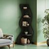 Modern Wall Corner Bookshelf Bookcase
